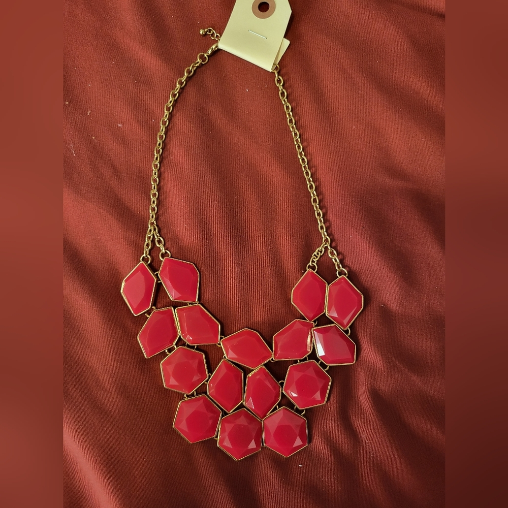 Red stone necklace